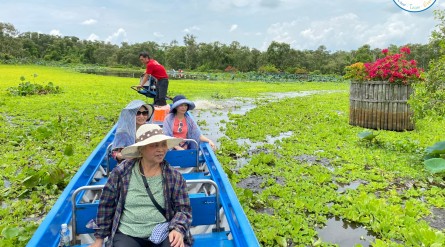 Tour Miền Tây mùa nước nổi 3 ngày 2 đêm: Làng Nổi Tân Lập – Đồng Tháp – Vàm Nao – Cồn Én – Châu Đốc
