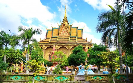 Chùa Monivongsa Bopharam – Ngôi chùa Khmer tuyệt đẹp ở TP Cà Mau