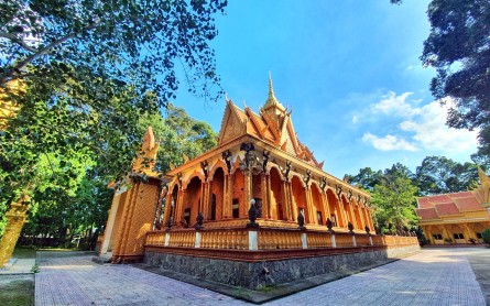 Chùa Hạnh Phúc Tăng – Biểu tượng văn hóa của đồng bào Khmer ở Vĩnh Long