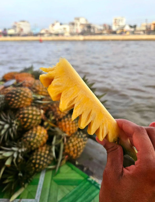 Miếng khóm chín vàng